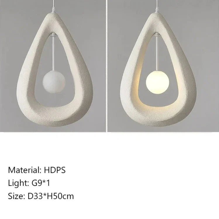 Wabi Sabi Tear Pendant Light