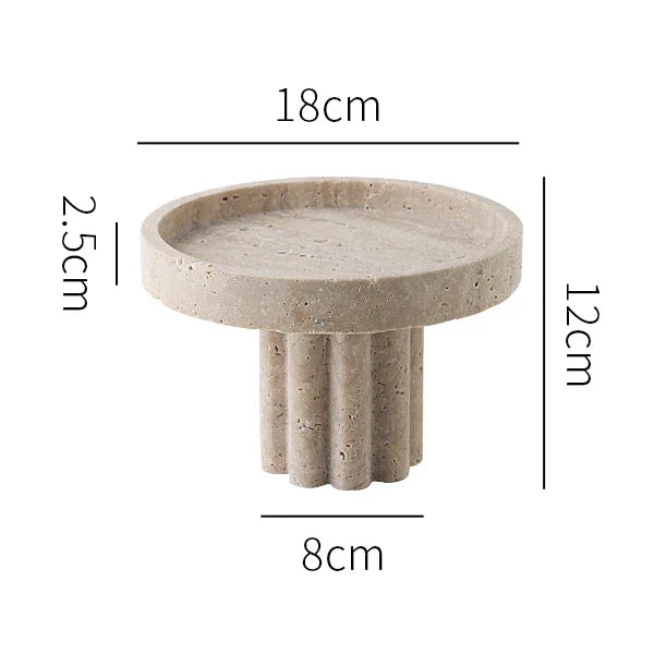 Faux Travertine Decorative Stands