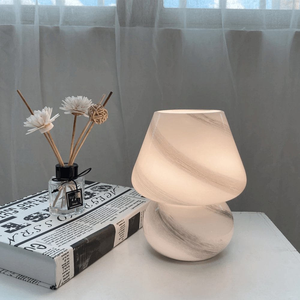 Glass Mushroom Lamp