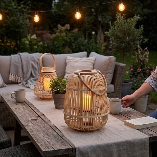 Rattan Lanterns lifestyle