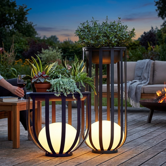 Solar Flower Stand Light lifestyle