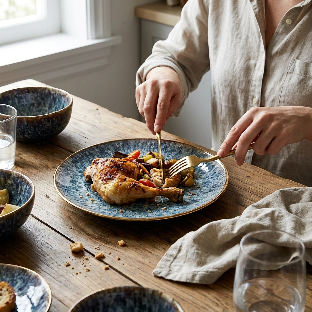 Water Ripple Plate 6-Piece Set lifestyle