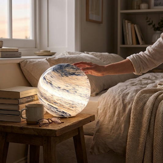 Glass Moon Lamp lifestyle