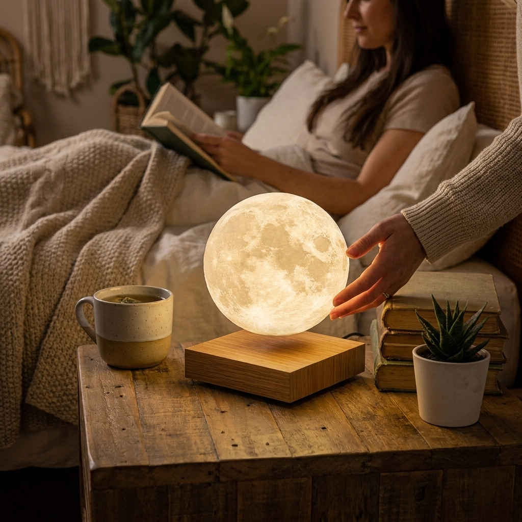 Levitating Moon Lamp lifestyle