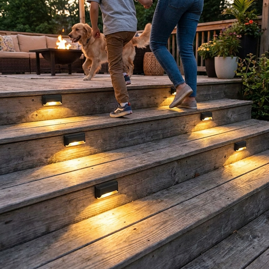 Solar Waterproof Stair Lights lifestyle