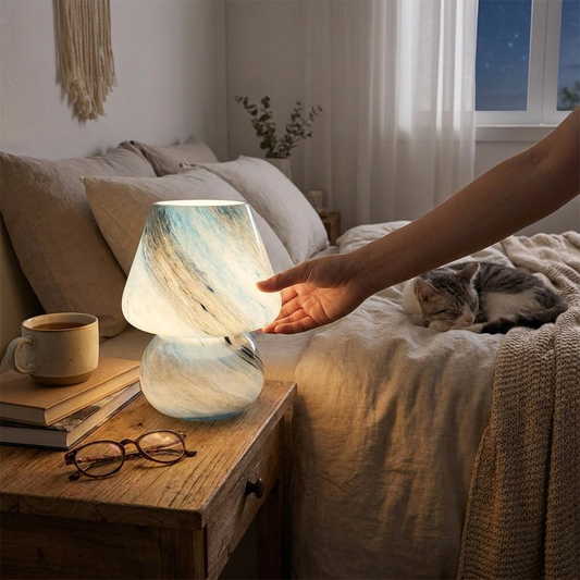 Glass Mushroom Lamp lifestyle