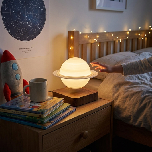 Levitating Saturn Lamp lifestyle