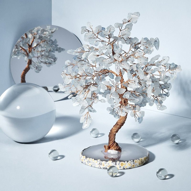 Aquamarine Stone Tree